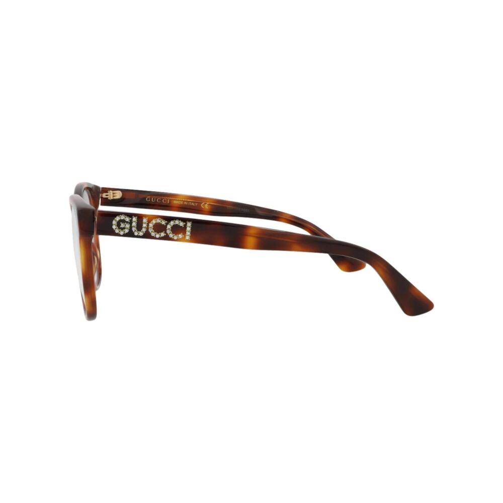 Gucci Havana Cat Eye Frame Acetate Designer Eyeglasses SRP: $550 - Picture 4 of 7